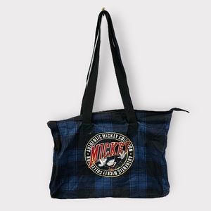 Vintage 1990s Authentic Mickey Collection Zipper Tote Bag